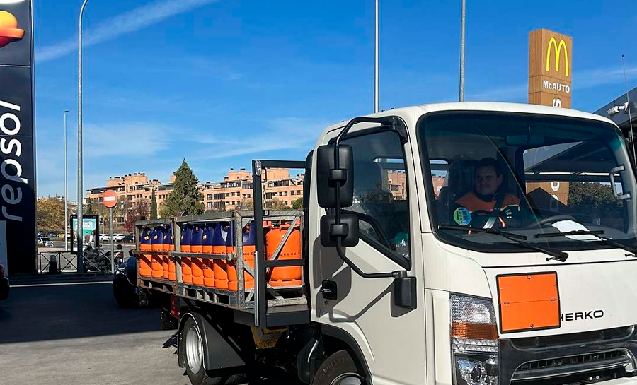 Repsol utilizará camiones de auto gas para repartir las bombonas de butano